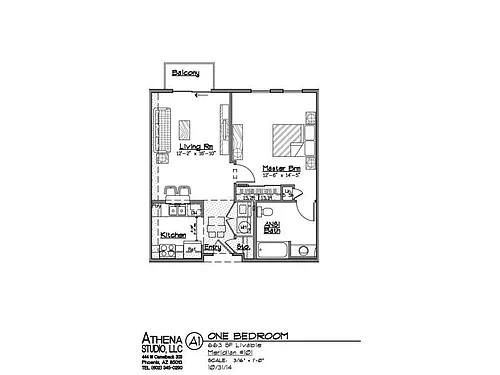 Floor plan 1 Bedroom