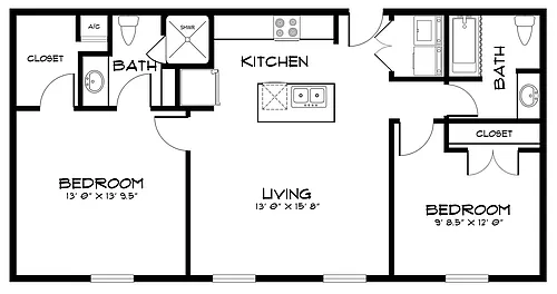 Floor plan B1