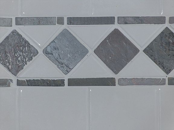 Custom tile in bathrooms