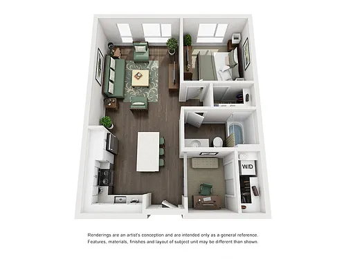 Floor plan 1x1 MFTE