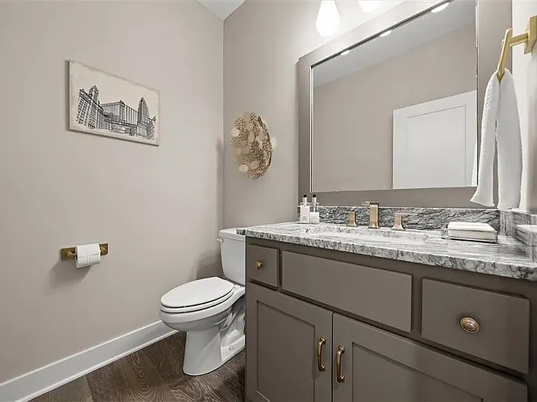Upstairs half bath