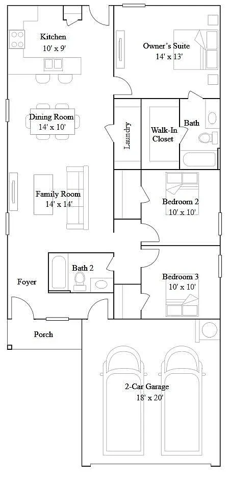 Floor plan - 5847 Coahulia Rdg