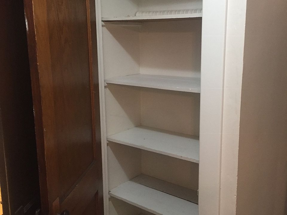 Linen closet in hallway