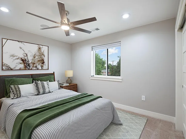 Bedroom 4. This image shows a virtually furnished space. Bedrooms come unfurnished.