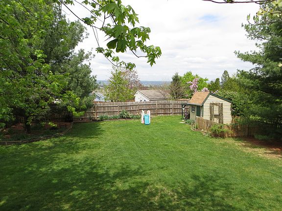 Fenced-in yard & shed