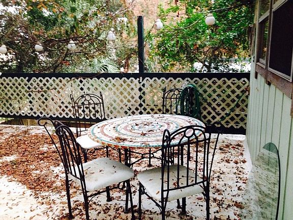 Private porch perfect for dinner outdoors