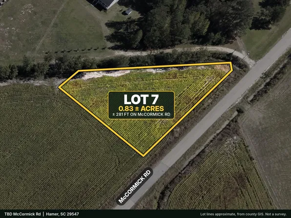 TBD McCormick Rd. Lot 7, Hamer, SC 29547