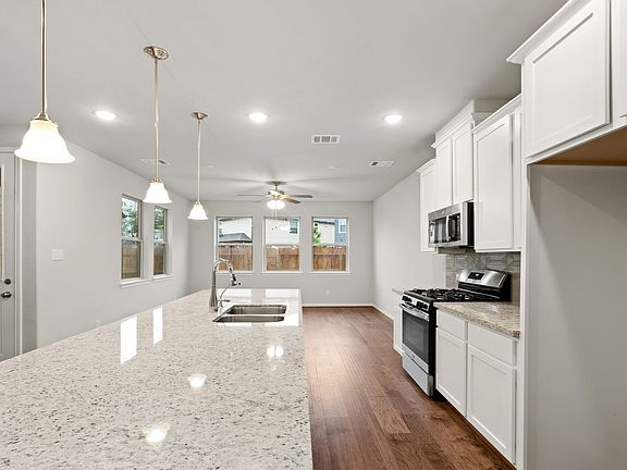 Sprawling kitchen island