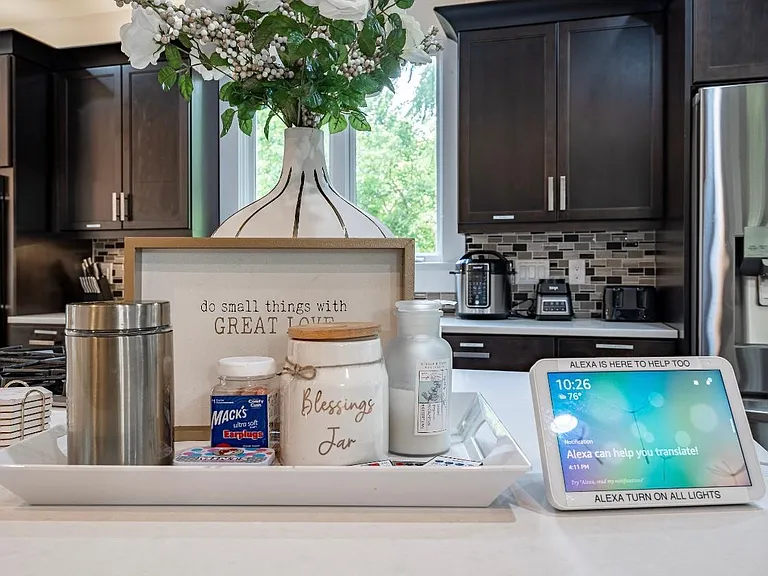 Smart features with Alexa connected to all rooms