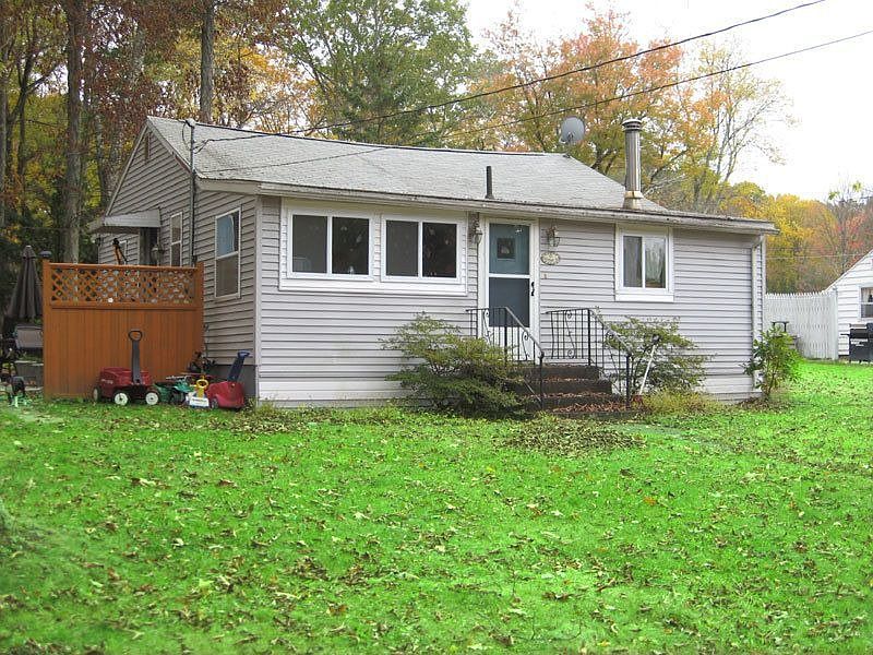 Large corner lot with lots of shade trees.