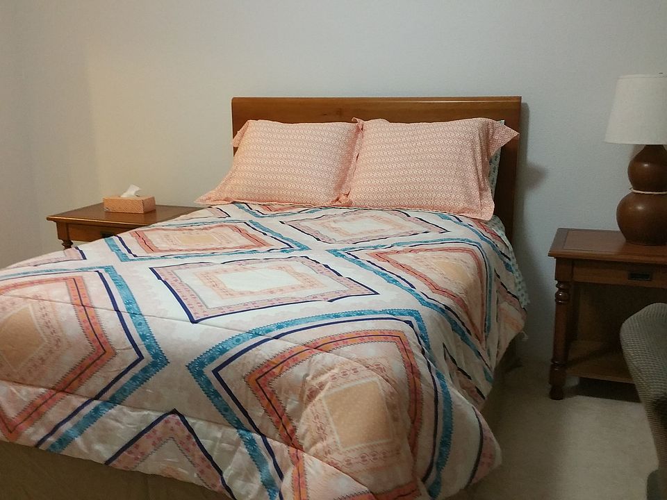 Full Size bed with bedding