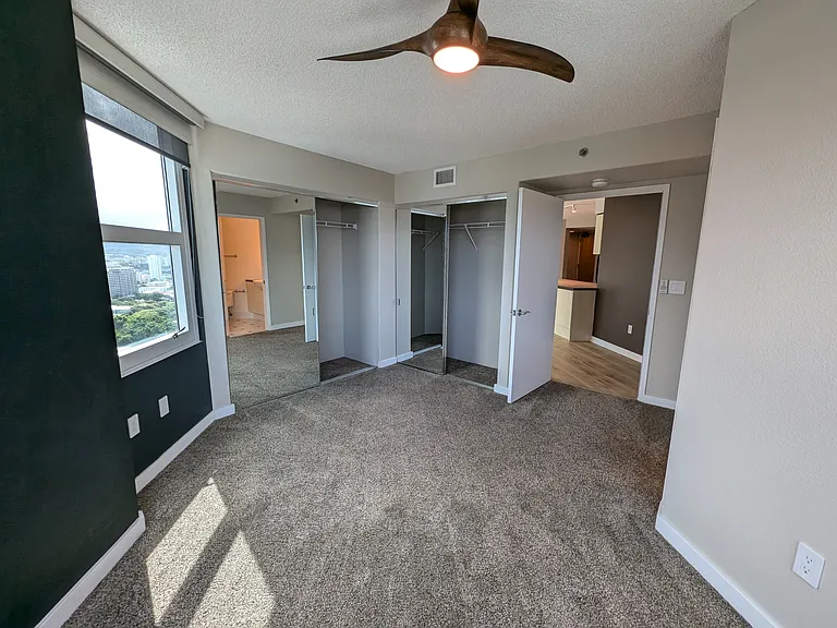 2 large closets in primary bedroom.