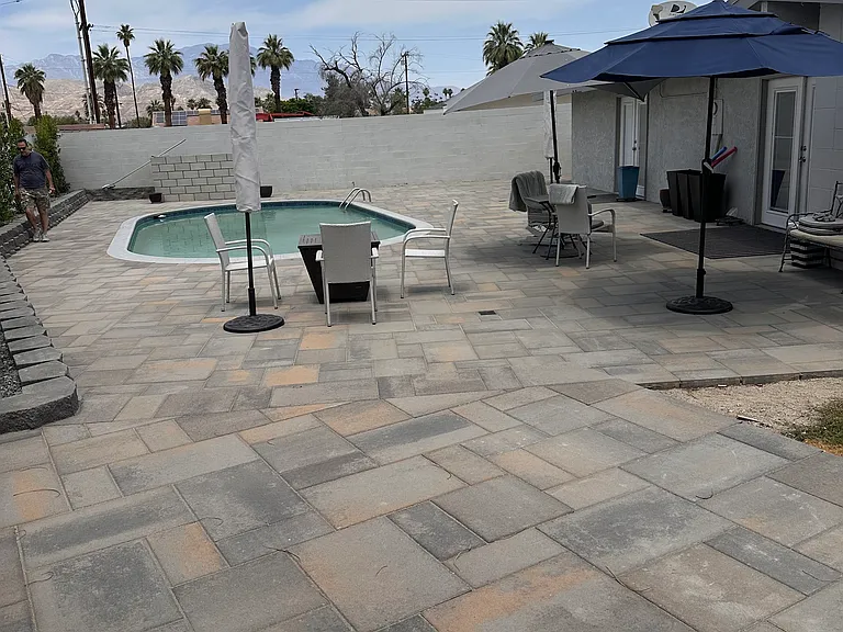 New pavers installed