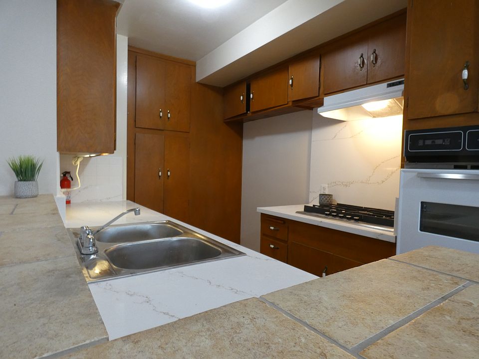 New counter tops. Bar in foreground.