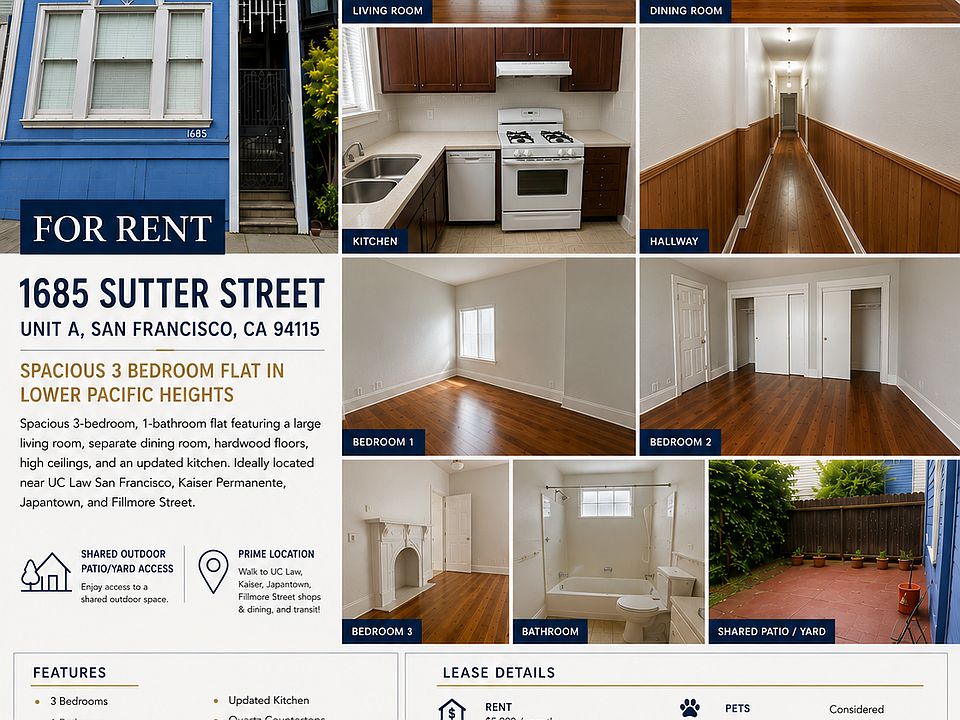 1st image of 1685 Sutter St #A
