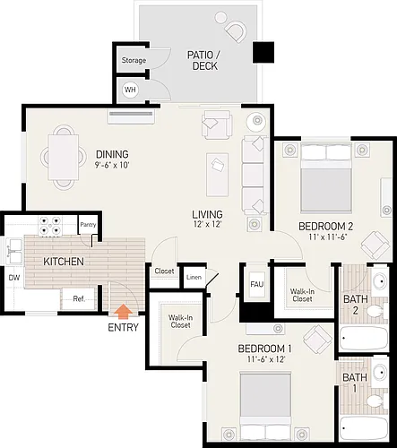 Floor plan Plan E