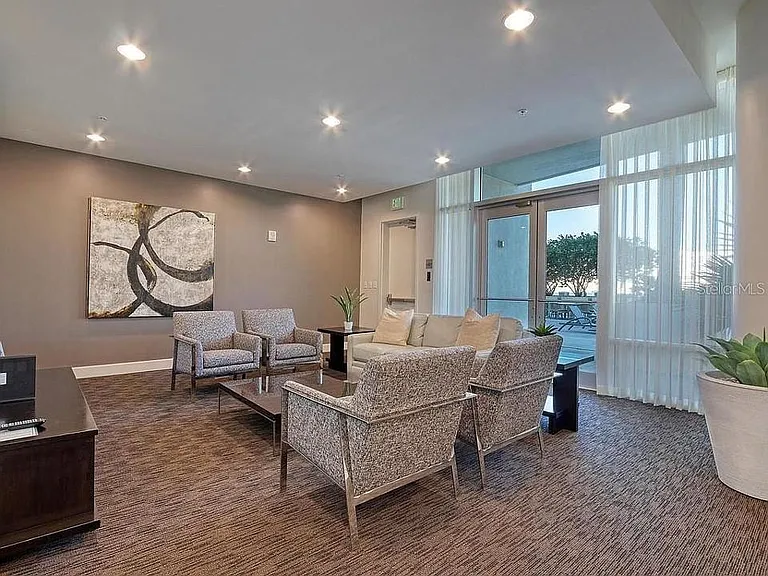 Tenant Lounge adjacent to pool deck