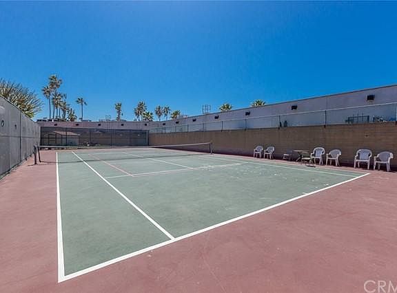 One of Three tennis courts