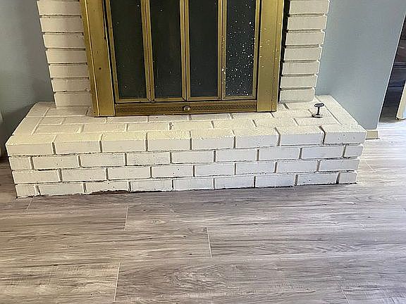 Fireplace in living room