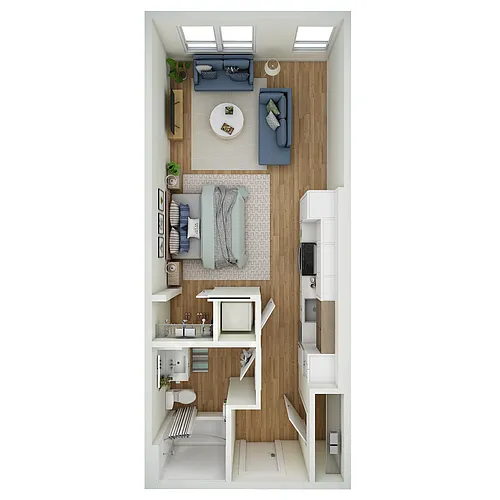 Floor plan Studio - e1.1