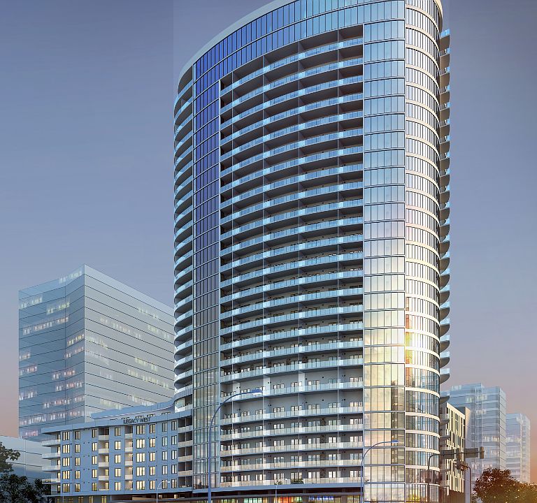 High rise apartment community rising 29 stories