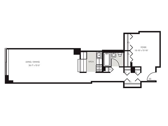 2nd image of 45 Wall St APT 1703