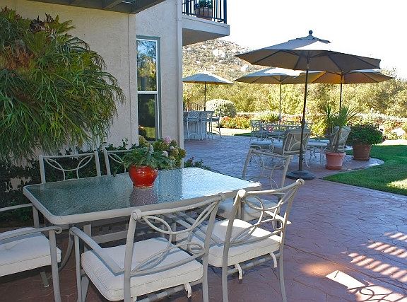 Extensive patios