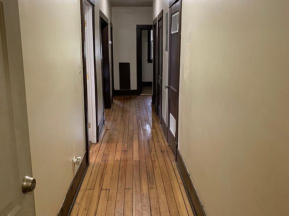 Hardwood flooring from entrance