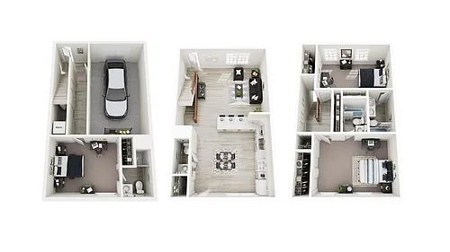 Floor plan 3 Bedroom Private Suite garage Price per bedroom