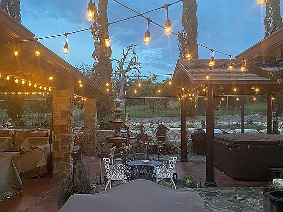Outdoor backyard area