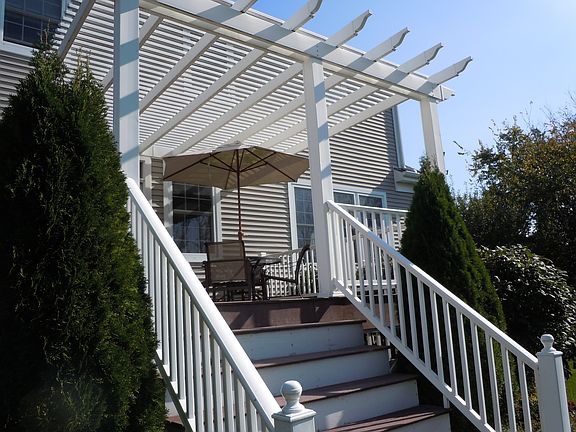 Large deck and pergola