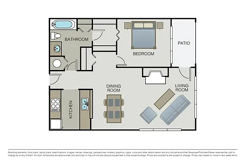 Floor plan Plan 1B