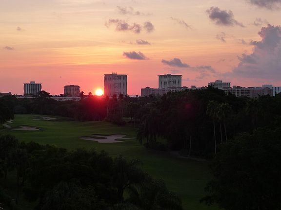 Balcony view. How nice is that? I usually have my coffee and croissants (Trader Joe's) each morning, just as the sun starts to rise. It's so peaceful.
