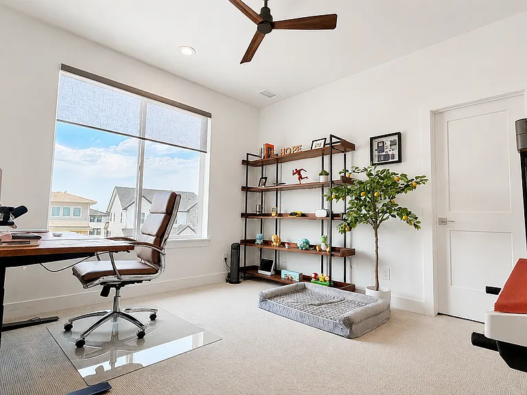 Bedroom 3 with Walk-In Closet and Motorized Window Shade