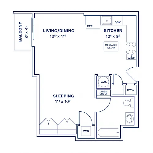 Floor plan Studio-S4