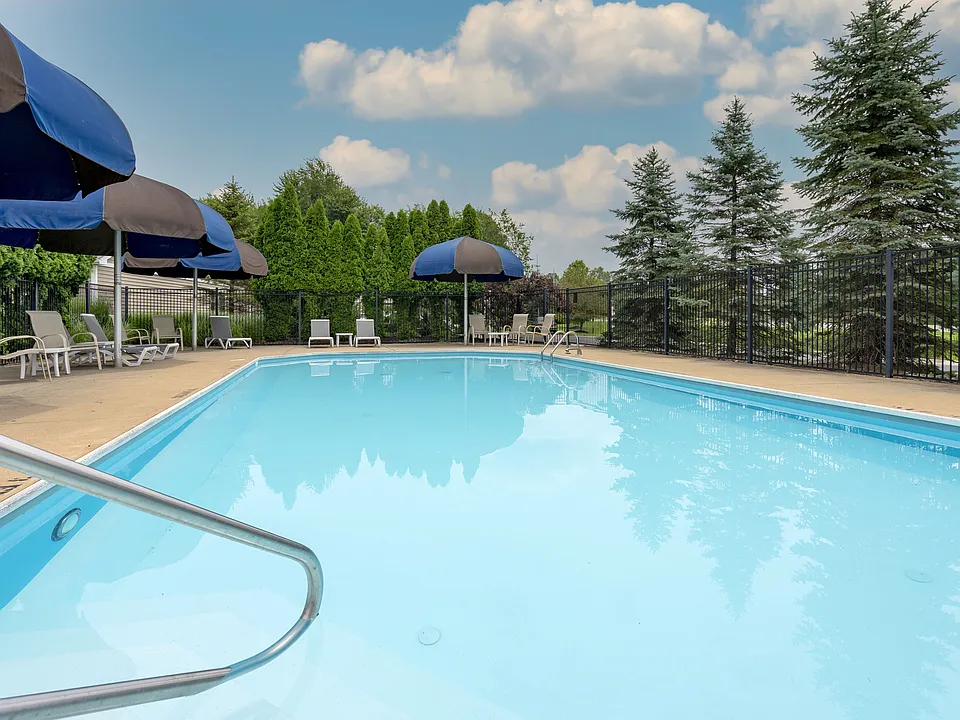 Beat the heat and take a dip in Bedford's pool.
