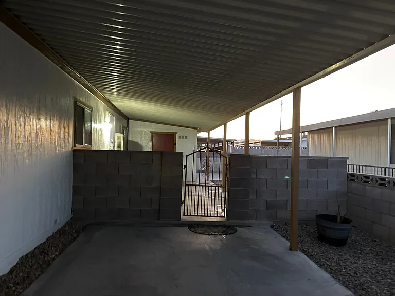 Driveway entrance to back door