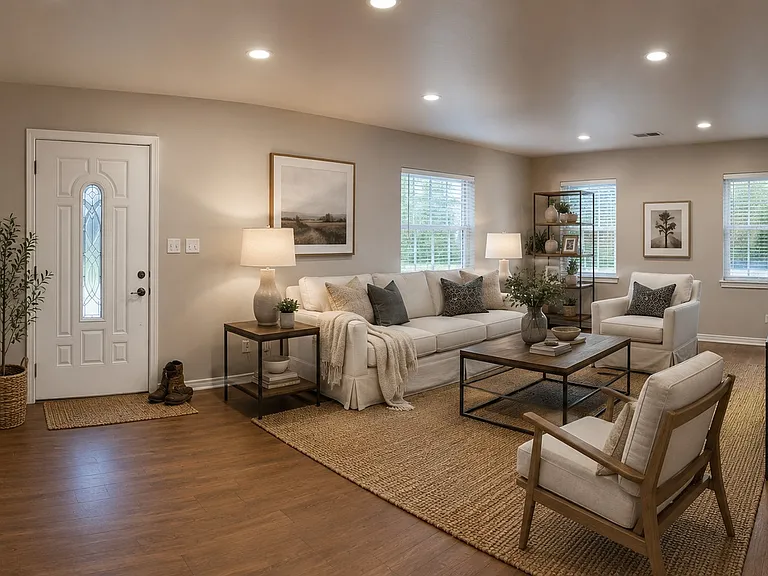 Living room - Virtually Staged