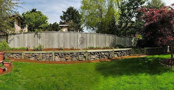 Backyard with Sprinklers