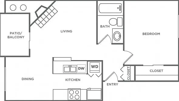 A2R | 1 bed 1 bath | 640 Sq. Ft. A2R | 1 bed 1 bath | 640 Sq. Ft.
