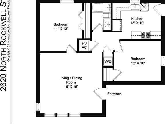 5th image of 2620 N Rockwell St #3