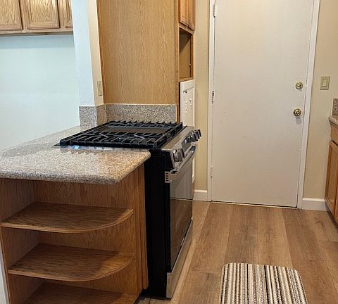 additional counterspace and storage, including cabinets in the breakfast nook
