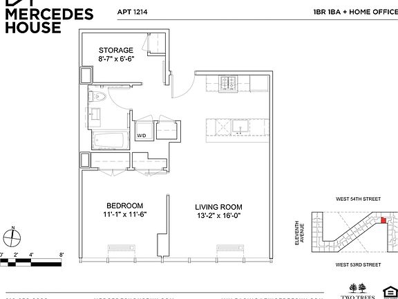 2nd image of 550 W 54th St APT 1214