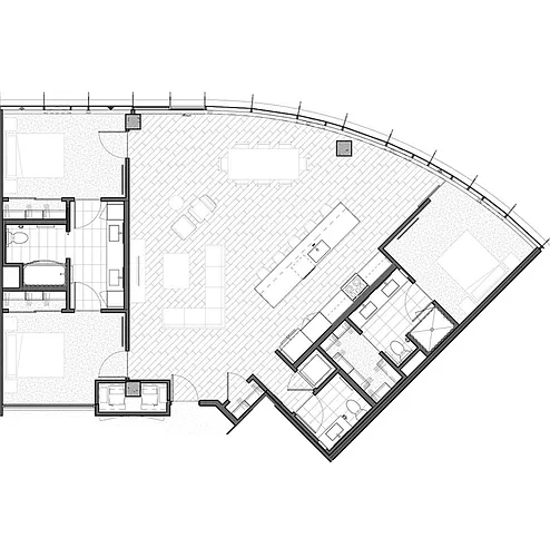 Floor plan Three Bedroom