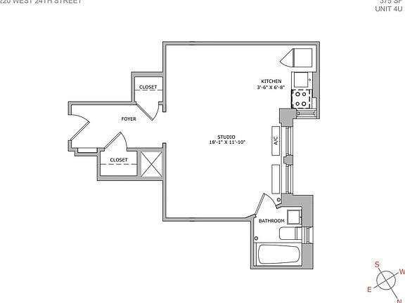 2nd image of 220 W 24th St APT 4U