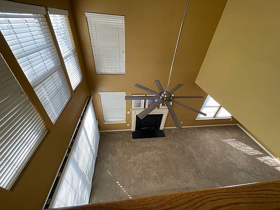 living room from second floor view