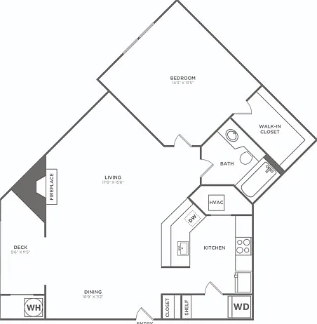 One Bedroom One Bath (800 SF) One Bedroom One Bath (800 SF)