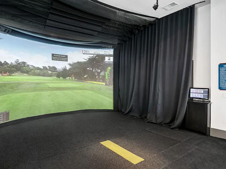 Perfect your swing at our virtual golf simulator.
