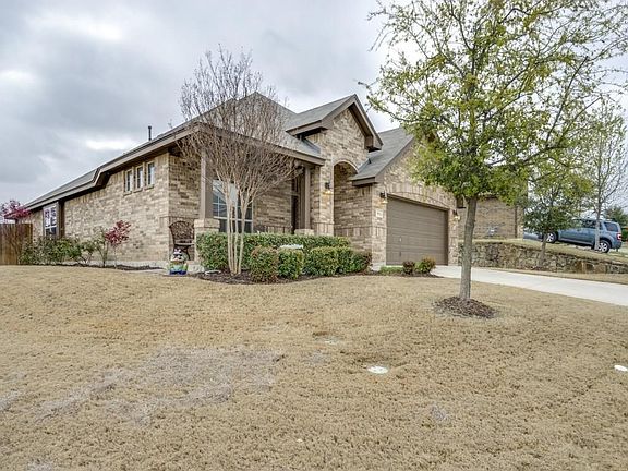 Full sprinklers and landscaping