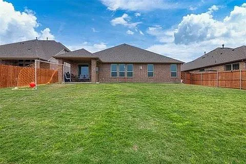 Large backyard. Patio has since been extended